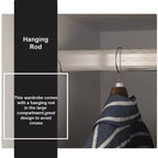 3-Door Freestanding Wooden Wardrobe with Hanging Rod, Shelves & Drawer