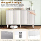Upgrade Your Space: Minimalist Cream Sideboard - Shoes, Living Room, Adjustable