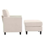 Modern Comfort Accent Chair with Ottoman for Living Room or Bedroom