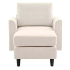 Modern Comfort Accent Chair with Ottoman for Living Room or Bedroom