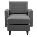 Modern Comfort Accent Chair with Ottoman for Living Room or Bedroom