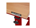 Heavy Duty Workbench Table with Wood Top, Adjustable Height 28-42", 48"W x 24"D