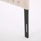 Contemporary Tufted Adjustable Upholstered Queen Headboard