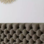 Contemporary Tufted Adjustable Upholstered Queen Headboard