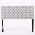Contemporary Tufted Adjustable Upholstered Queen Headboard