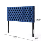Contemporary Tufted Adjustable Upholstered Queen Headboard
