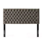 Contemporary Tufted Adjustable Upholstered Queen Headboard