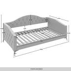 Twin Size Wooden Daybed Frame for Bedroom or Guest Room