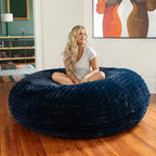 6-Foot Large Bean Bag Chair for Adults, Premium Luxe Faux Fur