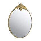 36 x 41 Inch Large Round Wall Mirror with Gold Metal Frame
