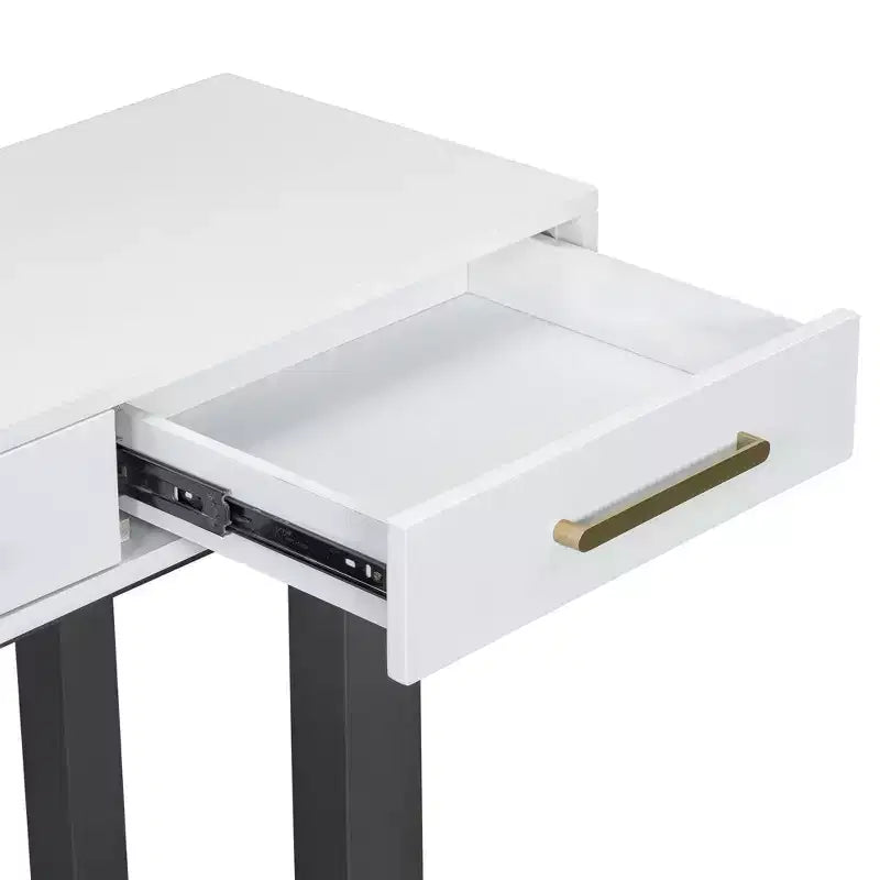 57" Modern Console Table with 3 Storage Drawers for Entryway, Hallway & Living Room