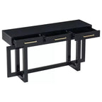 57" Modern Console Table with 3 Storage Drawers for Entryway, Hallway & Living Room
