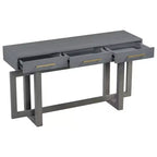 57" Modern Console Table with 3 Storage Drawers for Entryway, Hallway & Living Room