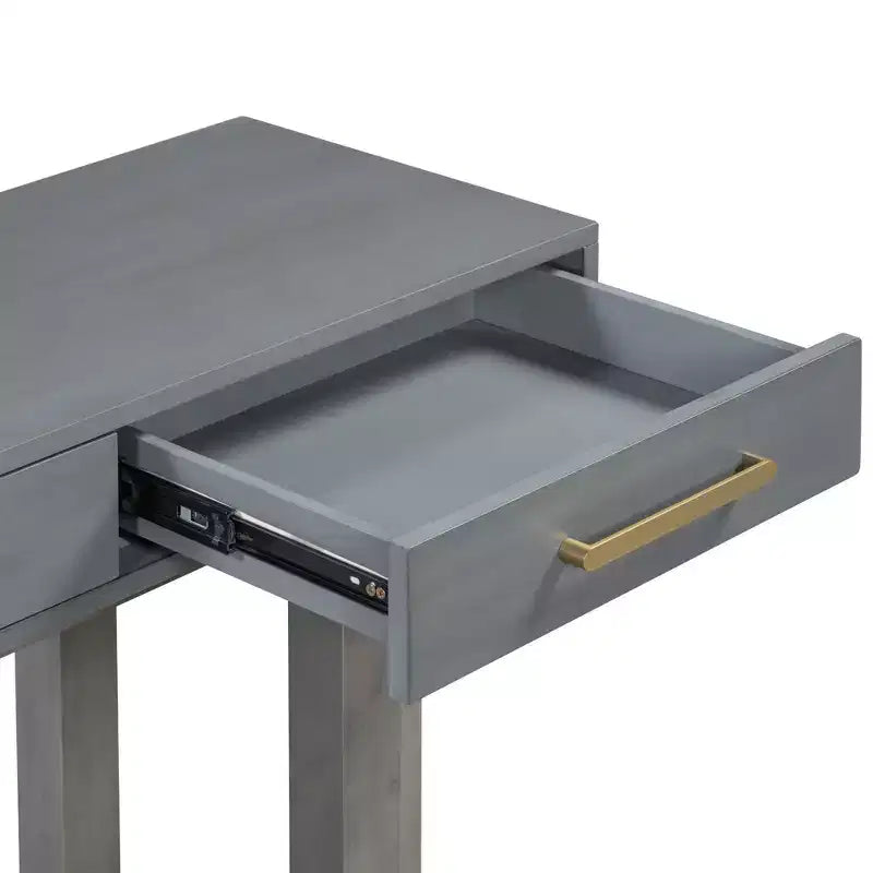 57" Modern Console Table with 3 Storage Drawers for Entryway, Hallway & Living Room