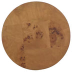 Round Accent Side Table, Brown, for Living Room or Bedroom
