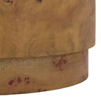 Round Accent Side Table, Brown, for Living Room or Bedroom