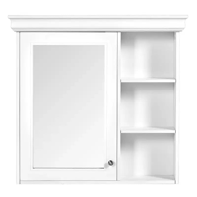 30" Wall Mounted Bathroom Medicine Cabinet with Mirror & 3 Adjustable Shelves