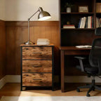3-Drawer Dresser with Removable Fabric Bins for Bedroom, Living Room, Closet