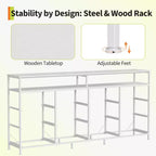 63 Long Dresser with 12 Drawers, TV Stand for 55/65/70 Inch TV, Fabric Dresser TV Stand for Bedroom Living Room, Chest of Drawers with Open Shelves