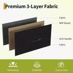 63 Long Dresser with 12 Drawers, TV Stand for 55/65/70 Inch TV, Fabric Dresser TV Stand for Bedroom Living Room, Chest of Drawers with Open Shelves