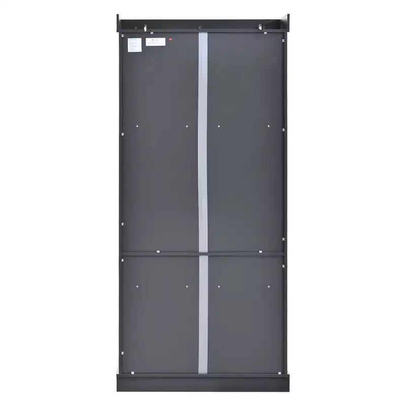77" Freestanding Kitchen Storage Pantry Cabinet with Door & Adjustable Shelves
