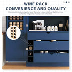 77" Freestanding Kitchen Storage Pantry Cabinet with Door & Adjustable Shelves