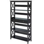 5-Tier Bookcase with Drawer for Living Room or Home Office