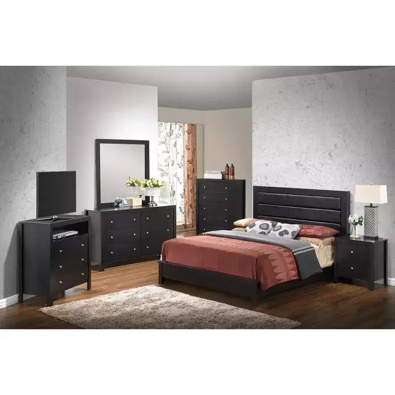 Upholstered Full Panel Bed