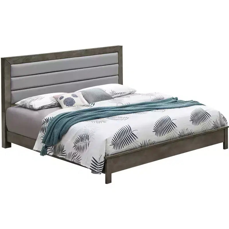 Upholstered Full Panel Bed